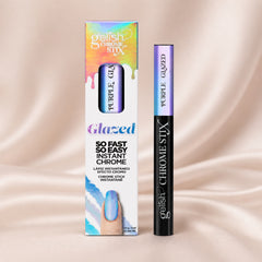Pigmento chrome Gelish Chrome Stix Purple Glazed, 5 g, toma de producto