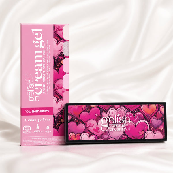 Kit Gelish Cream Gel Paleta 6 pc Polished Pinks, toma de producto