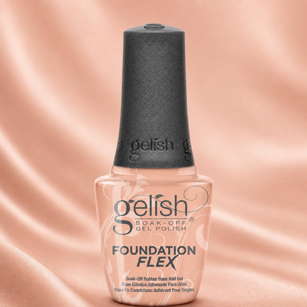 Frasco de base coat Gelish Foundation Flex Cover Beige, 15 ml