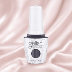 Frasco de esmalte en gel Gelish Jet Set, color Negros acabado Cream, 15 ml