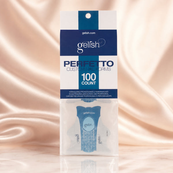 Accesorio Gelish Perfetto Nail Forms White, 100 pzas, toma de producto