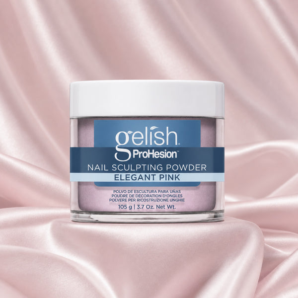 Polvo acrílico Gelish ProHesion Nail Sculpting Powder Elegant Pink, 105 g, toma de producto