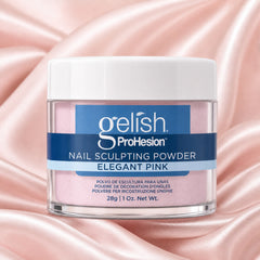 Polvo acrílico Gelish ProHesion Nail Sculpting Powder Elegant Pink, 28 g, toma de producto