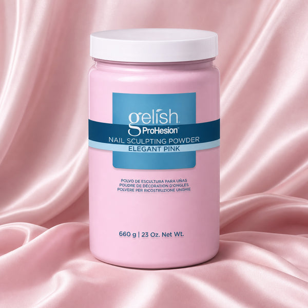 Polvo acrílico Gelish ProHesion Nail Sculpting Powder Elegant Pink, 660 g, toma de producto