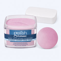 Detalle de polvo acrílico Gelish ProHesion Nail Sculpting Powder Studio Cover Cool Pink