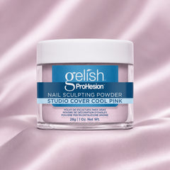 Polvo acrílico Gelish ProHesion Nail Sculpting Powder Studio Cover Cool Pink, 28 g, toma de producto