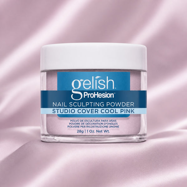 Polvo acrílico Gelish ProHesion Nail Sculpting Powder Studio Cover Cool Pink, 28 g, toma de producto