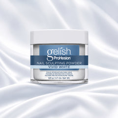 Polvo acrílico Gelish ProHesion Nail Sculpting Powder Vivid White, 105 g, toma de producto