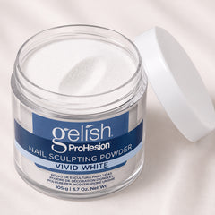 Detalle de polvo acrílico Gelish ProHesion Nail Sculpting Powder Vivid White