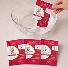 Kit Morgan Taylor BareLuxury Lychee & Aloe Flower en uso durante la aplicación